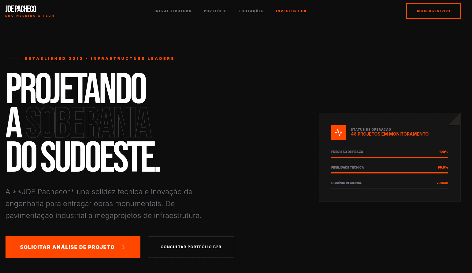 JDE Pacheco — Engineering & Tech Portal