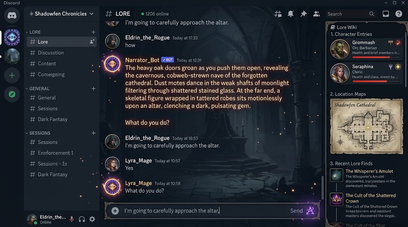 O Narrador — Assistente de IA para RPG & Lore Wiki